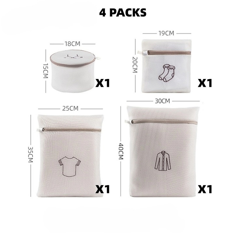 TAILI Mesh Laundry Bags, Washing Machine Bags, Reusable Travel Laundry Pouch With Zipper, Delicate Washing Machine Net Pouches For Travel, Shoes, Bra, Pants, Coat, Sock, Sneaker, Underwear