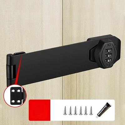 Combination Lock for Wooden Cabinet 3-Digit Password Code Hasp Latch Lock Twist Knob Drawer Cupboard Locker Gun-Safe Closet Box