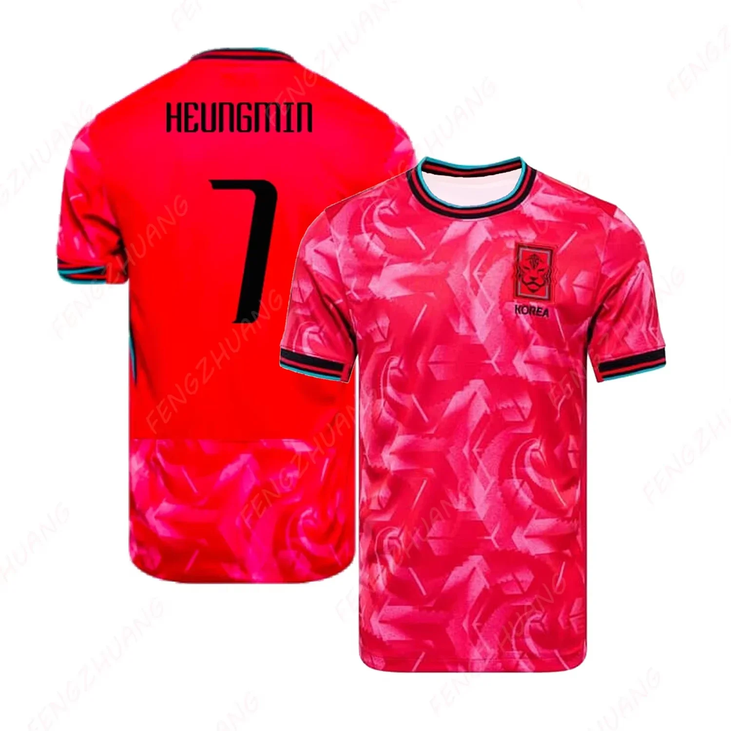 2024_25 South Korea Home Shirt (Heungmin 7) Outdoor Quick Dry Soccer Jersey Unisex Summer Classic Casual Loose T-Shirt New