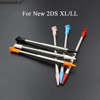 1pcs For New 2DSLL 2DSXL Game Console Metal Telescopic Stylus Touch Screen Pen For New 2DS LL XL