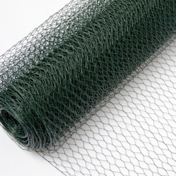 25m x 75cm Maschendrahtzaun Grün - 13x13 Drahtgitter Zaun Hasendraht Verzinkt Image