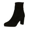 High-Heel-Stiefelette PETER KAISER "Peter Kaiser Stiefelette Leder", Damen, Gr. 38, schwarz, Leder, elegant, Schuhe