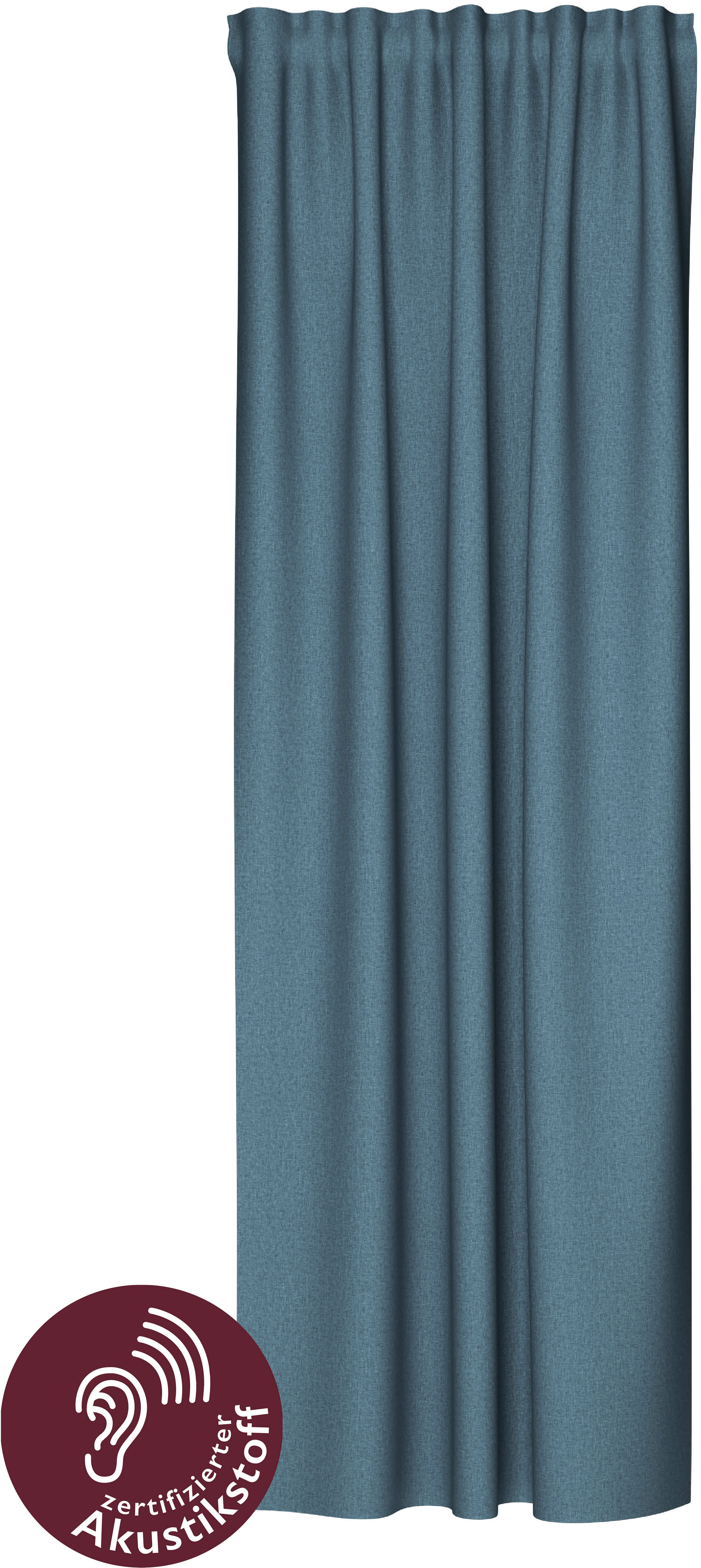 Vorhang HOMING "Allen" Gr. 1, blau (petrol), B:140cm H:245cm, Polyester, Gardinen Image