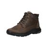 Schnürstiefelette SKECHERS "Skechers Stiefelette Leder", Herren, Gr. 47,5, braun, Leder, casual, Schuhe