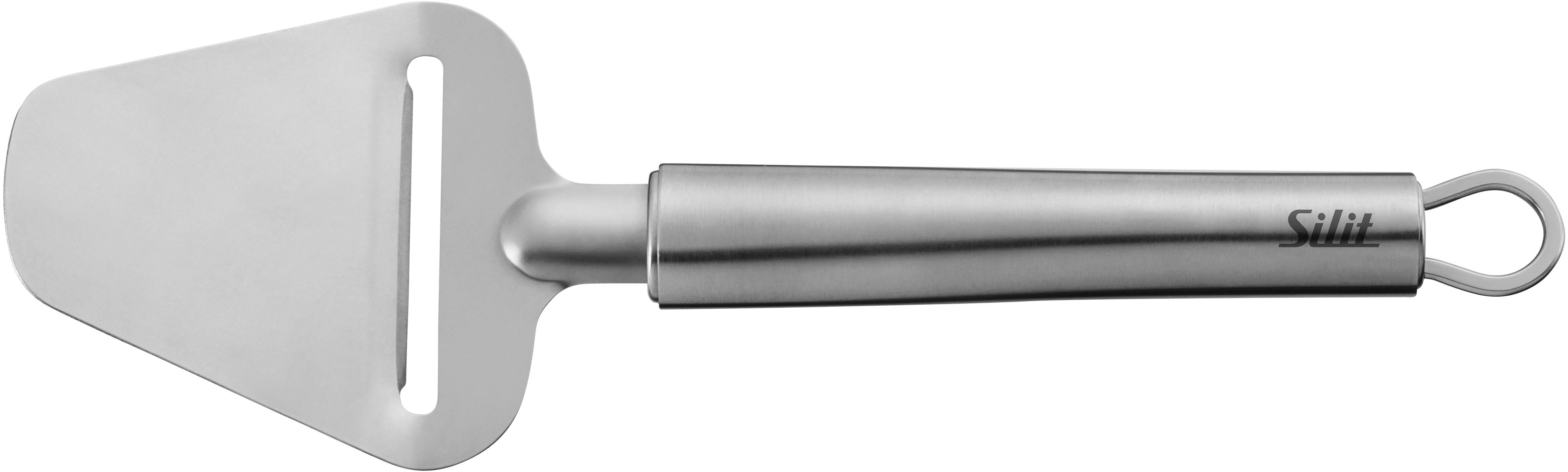 Käsehobel SILIT "Classic Line", edelstahl, B:7,5cm L:24cm T:2cm, Edelstahl 18/10, Küchenreiben, für Weich- und Hartkäse, Aufhängeöse Image