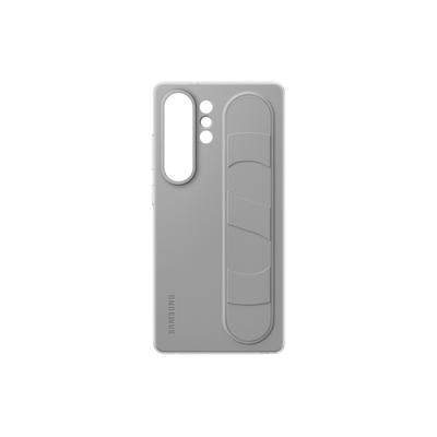 SAMSUNG Handyhülle "Standing Grip Case für Samsung Galaxy S25 Ultra", grau, B:8cm H:1,5cm T:19cm, Hüllen, Backcover, Schutzhülle, Handyschutzhülle, Case, Schutzcase, stoßfest