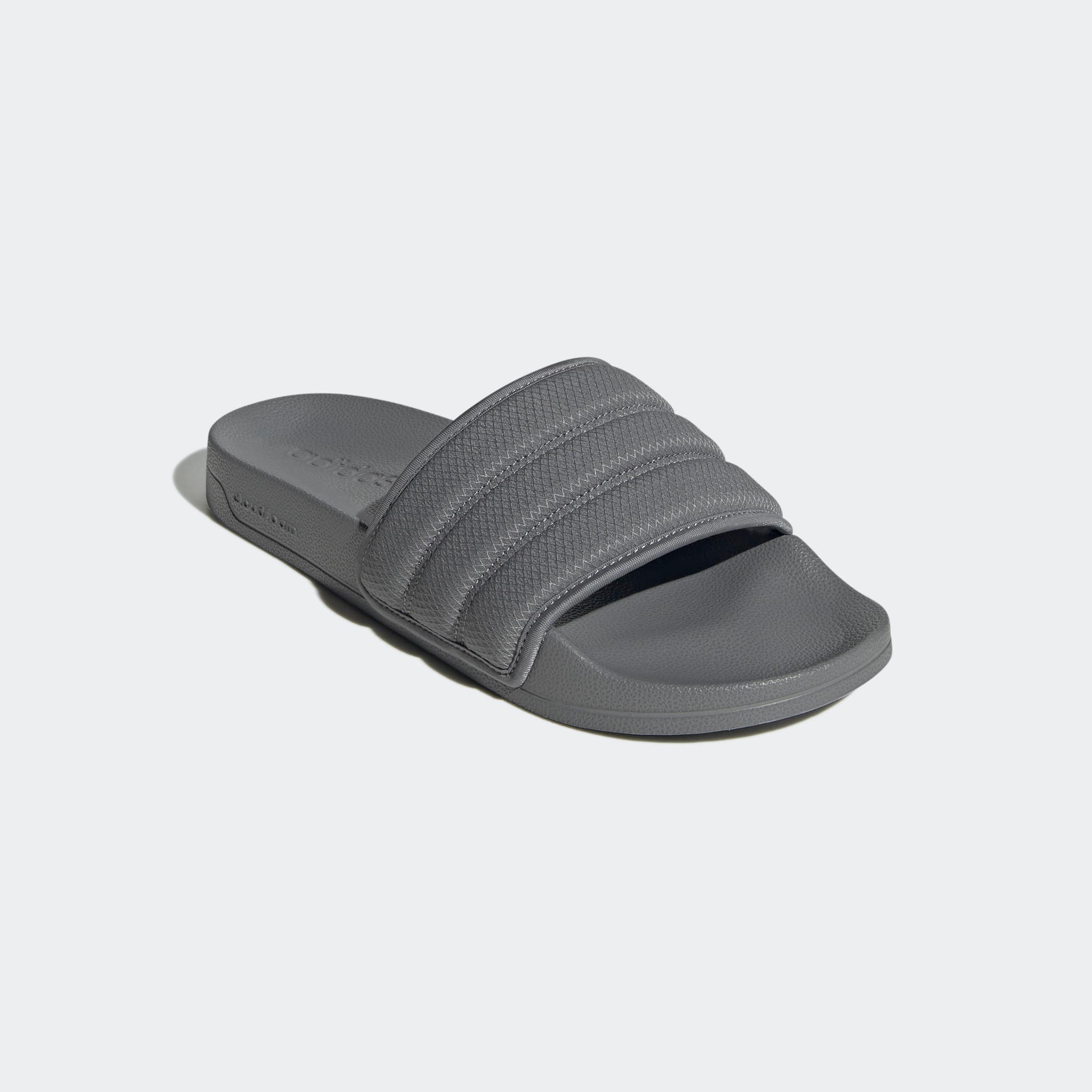 Pantolette ADIDAS SPORTSWEAR "ADILETTE NOSHOWER SLIDES", Damen, Gr. 40,5, grau three, grau three, grau three, Textil, Schuhe Pantolette