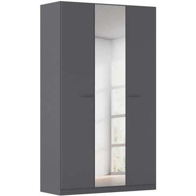 Drehtürenschrank RAUCH "Kleiderschrank Schrank Garderobe TOPSELLER OTELI inkl. Inneneinteilung", grau (graumetallic), B:136cm H:229cm T:54cm, Holzwerkstoff, Schränke, mit zusätzlichen Einlegeböden, optional mit Spiegel MADE IN GERMANY Image