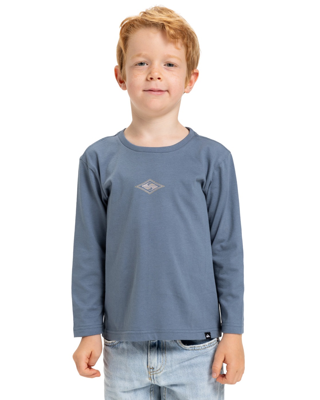 Langarmshirt QUIKSILVER "Ev Swell Ovation", Kinder, Gr. 7(121-126cm), china blau, 100% Baumwolle, Shirts Image