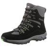 Winterboots POLARINO "Glacier", Herren, Gr. 45, grau (anthrazit, schwarz), Nylon, Synthetik, kontrastfarbene Details, casual, Schuhe, mit Comfortex-Membrane