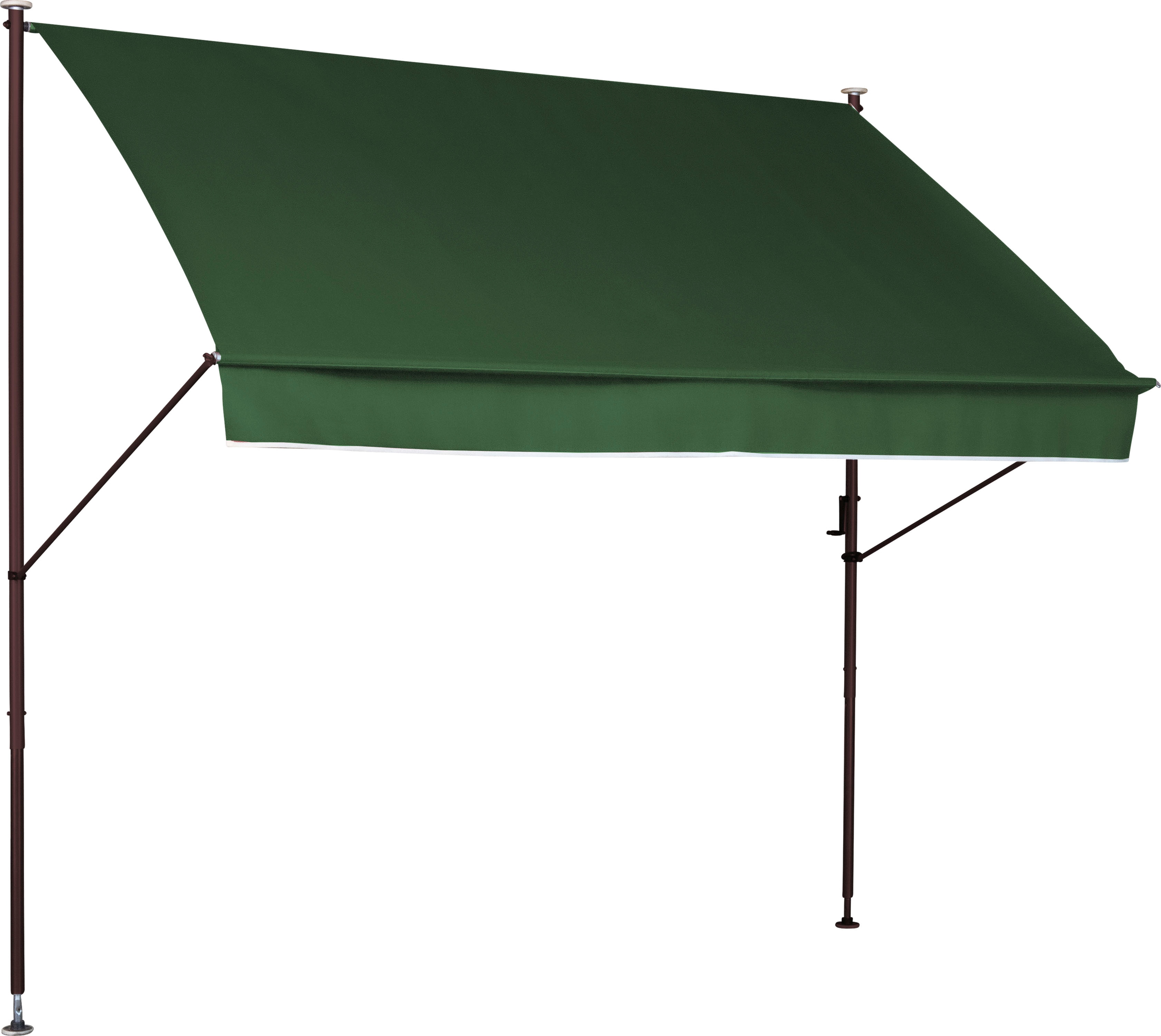 Klemmmarkise "Style", grün, B:200cm H:225cm, Polyacryl, ANGERER FREIZEITMÖBEL, Markisen, BxH: 200 x 225-275 cm, Ausfall 150 cm Image