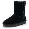 Winterboots ARA "ALASKA", Damen, Gr. 42, schwarz, Lammfell, Veloursleder, unifarben, casual, Schuhe, Schlupfboots, Plateauboots in Komfortweite H (= sehr weit)