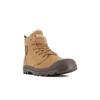 Winterboots PALLADIUM "PAMPA HI ZIP WL", Gr. 45, rot (mahogany), Leder, sportlich, Schuhe, Winterschuhe, Schnürboots, Winterstiefel, Snowboots, gefüttert