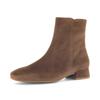 Stiefelette GABOR, Damen, Gr. 36, braun (rehbraun), Ziegenveloursleder, unifarben, klassisch, Schuhe, Blockabsatz, Boots, Businessschuh mit Best Fitting und G-Weite