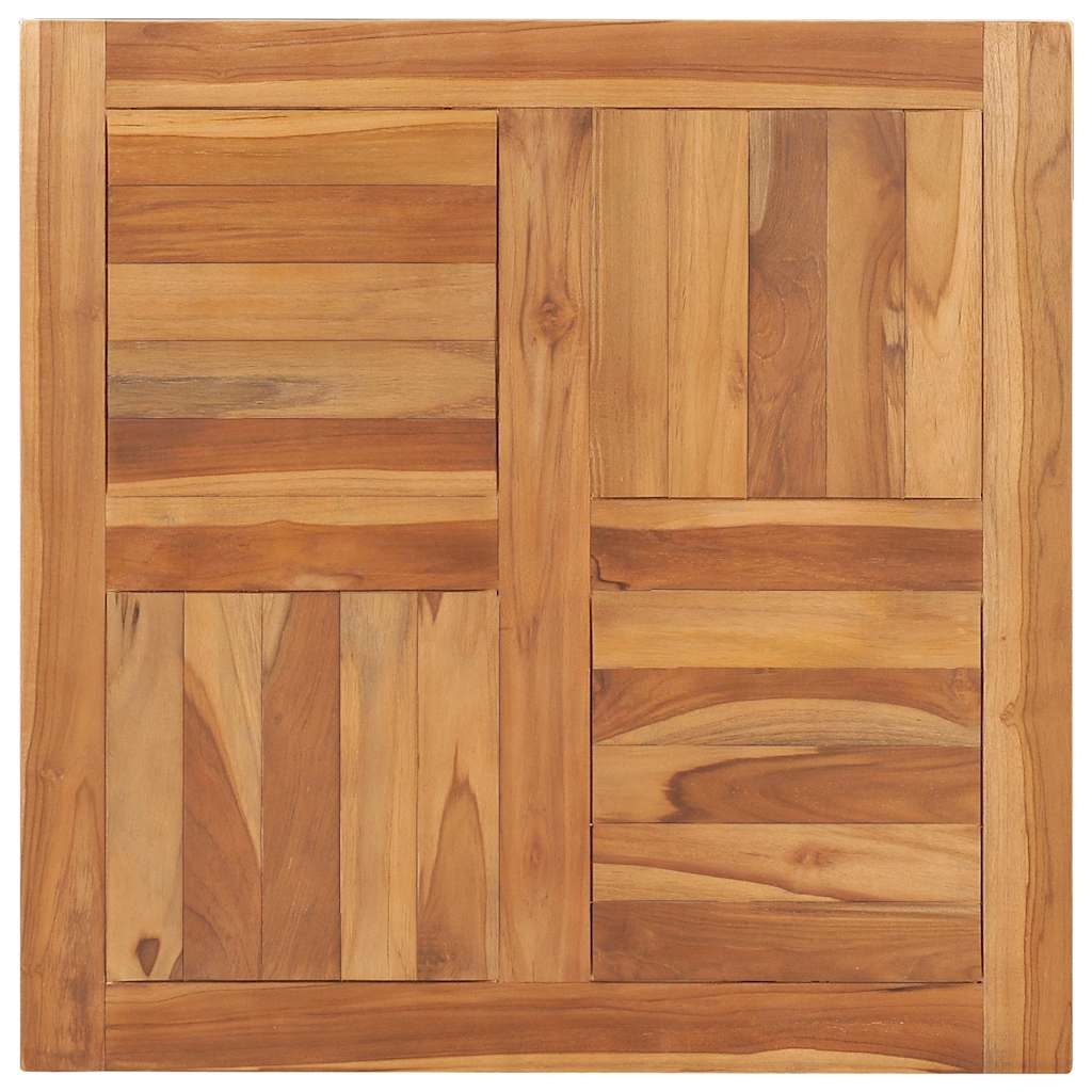 vidaXL Tischplatte Massivholz Teak 70×70×2,5 cm Image