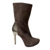 Alexandre Birman Sockenstiefel aus braunem Wildleder
