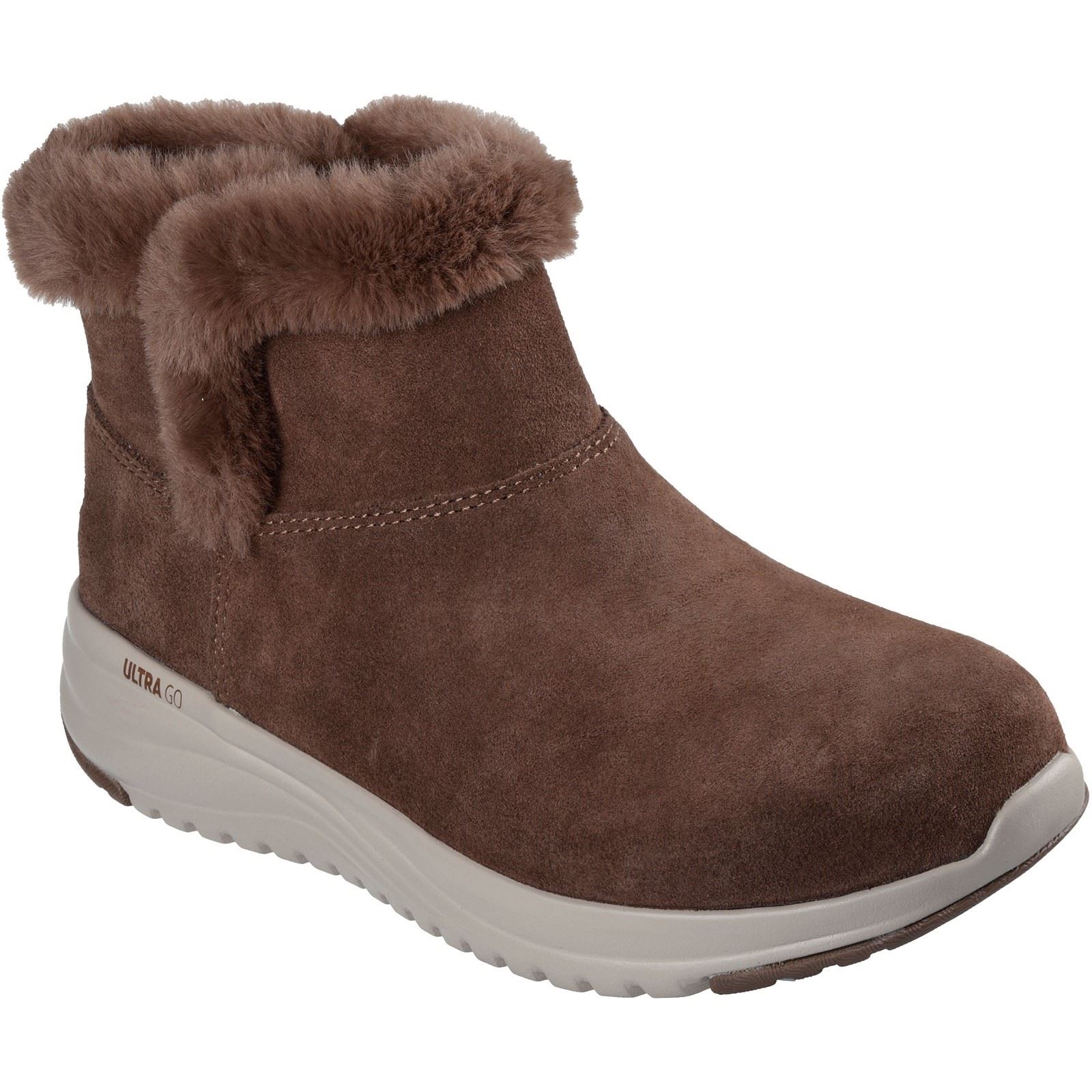 Skechers On-the-GO Stellar - Gemütliche Leder-Winterstiefel für Damen in Schokoladenbraun Image