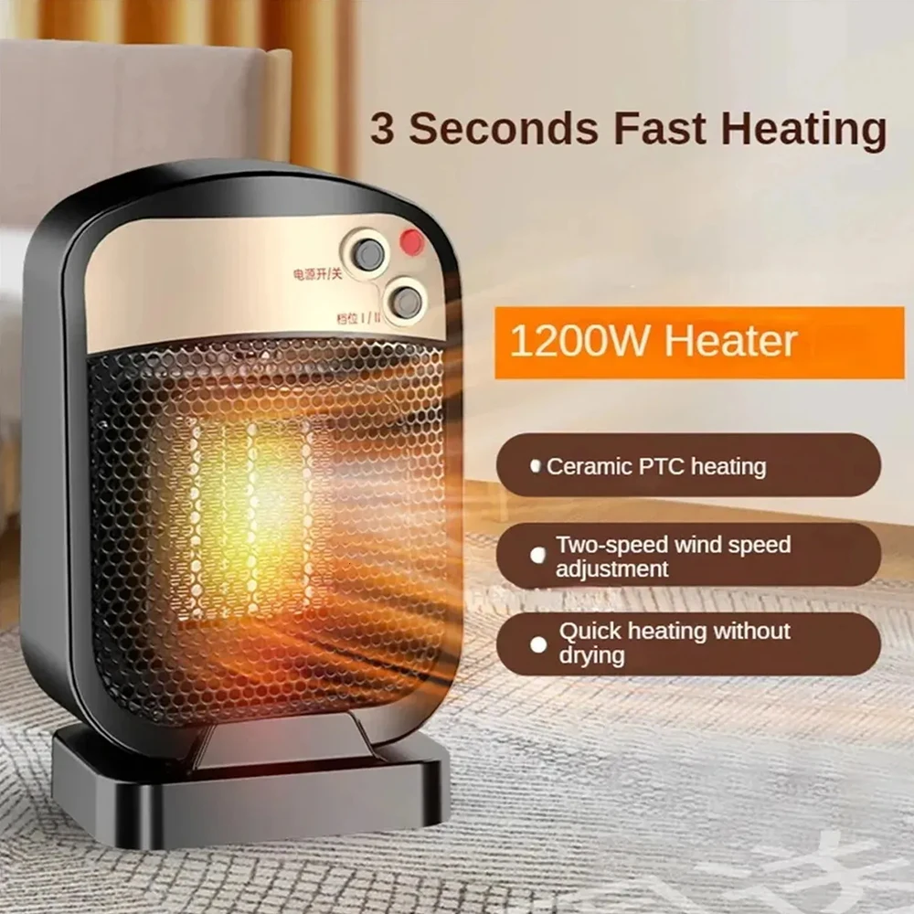 Mini ventilateur de chauffage-chauffage intérieur pour chauffage rapide domestique, chauffage de l