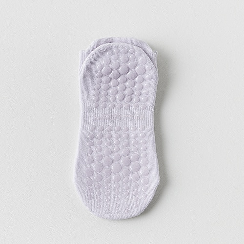 Damen-Yogasocken, professionelle rutschfeste Pilates- und Tanz-Fitnesssocken, Sommer-Netzsocken mit kurzem Knöchelgriff, nahtlose Bodensocken für das Training Image