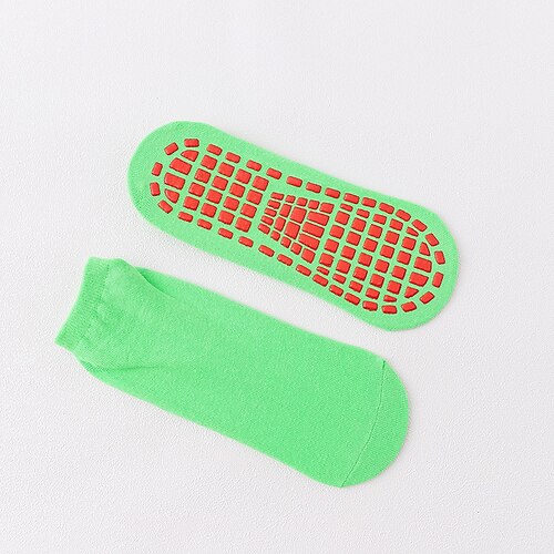 Damen-Yogasocken, professionelle rutschfeste Pilates- und Tanz-Fitnesssocken, Sommer-Netzsocken mit kurzem Knöchelgriff, nahtlose Bodensocken für das Training Image