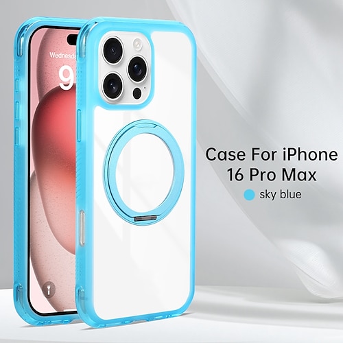 Handy Hülle Handyhüllen Für iPhone 17 Pro Max 17 Air 16 15 14 Pro Max Plus 13 Pro Max Rückseite Unterstützt kabelloses Laden Ständer Stoßfest Retro TPU Acryl Image