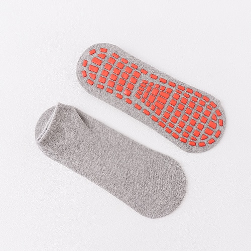Damen-Yogasocken, professionelle rutschfeste Pilates- und Tanz-Fitnesssocken, Sommer-Netzsocken mit kurzem Knöchelgriff, nahtlose Bodensocken für das Training Image