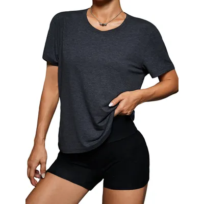 Women's Super Soft Crew Neck T'Shirts.Short Sleeve For Sports.Workout,Yoga,Running.Fitness & Outdoor Activities