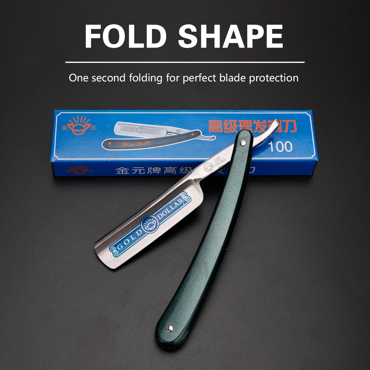 Barbershop Qualität Schönheit Professionelle Falten Rasiermesser Rasieren Klassische Manuelle Barber Rasierer Messer Edelstahl Männer Image