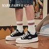 MARK FAIRWHALE Canvas-Sneaker: Vielseitige, trendige Herrenschuhe mit höhenvergrößernde Freizeit-Skateschuhe, Sneaker, Schuhe für Herren