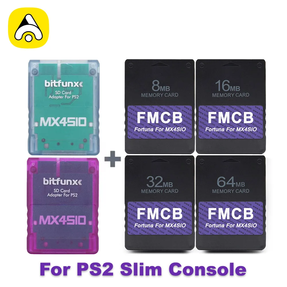 OPL 1.2.0 Fortuna FMCB für MX4SIO SIO2SD TF/SD-Kartenadapter für PS2 Slim Spielekonsole