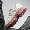 Wanderschuhe Damen, stoßdämpfende Schnürschuhe, Outdoor-Low-Top-Herrenschuhe, bequem, flach, atmungsaktiv, lässige Turnschuhe für Herren