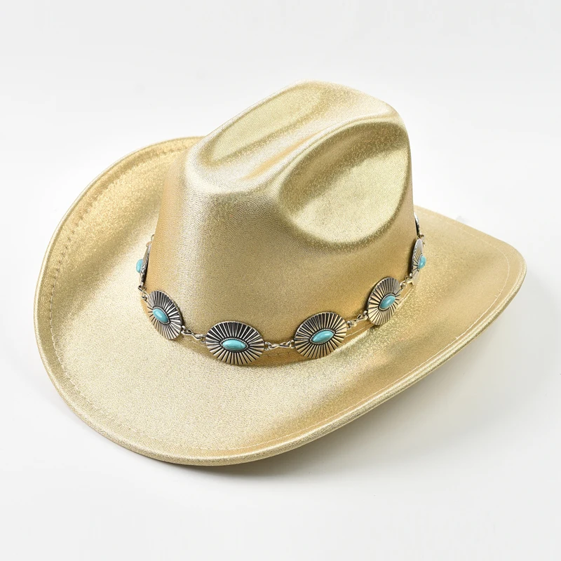 Frauen Pailletten Fedora Hut Mode Festival Party Hochzeit Kleid Hüte Cowgirl Jazz CapTravel Kostüm Zubehör Image
