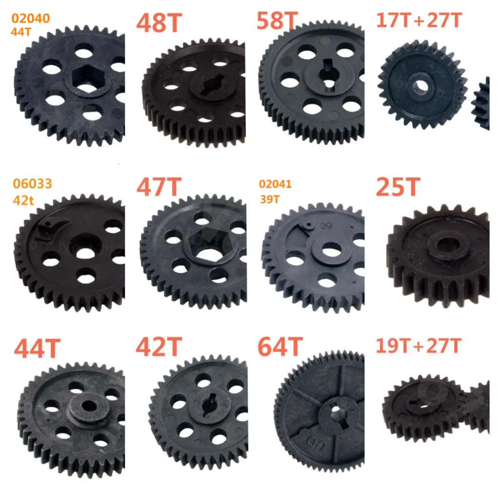 Nylon-Diff. Hauptgetriebe 25T 39T 42T 44T 47T 48T 58T 64T 19T+27T 17T+27T HSP Ersatzteile für 1/10 RC Fernbedienung Auto Buggy Hobby
