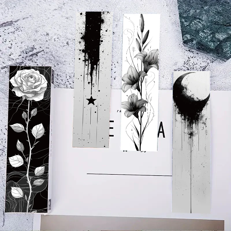 30 Stück einfache Linien Stil Lesezeichen einzigartige dauerhafte Großhandel Cartoon Skateboard personal isierte Laptop-Raum Geschenke kreative Lesezeichen Image