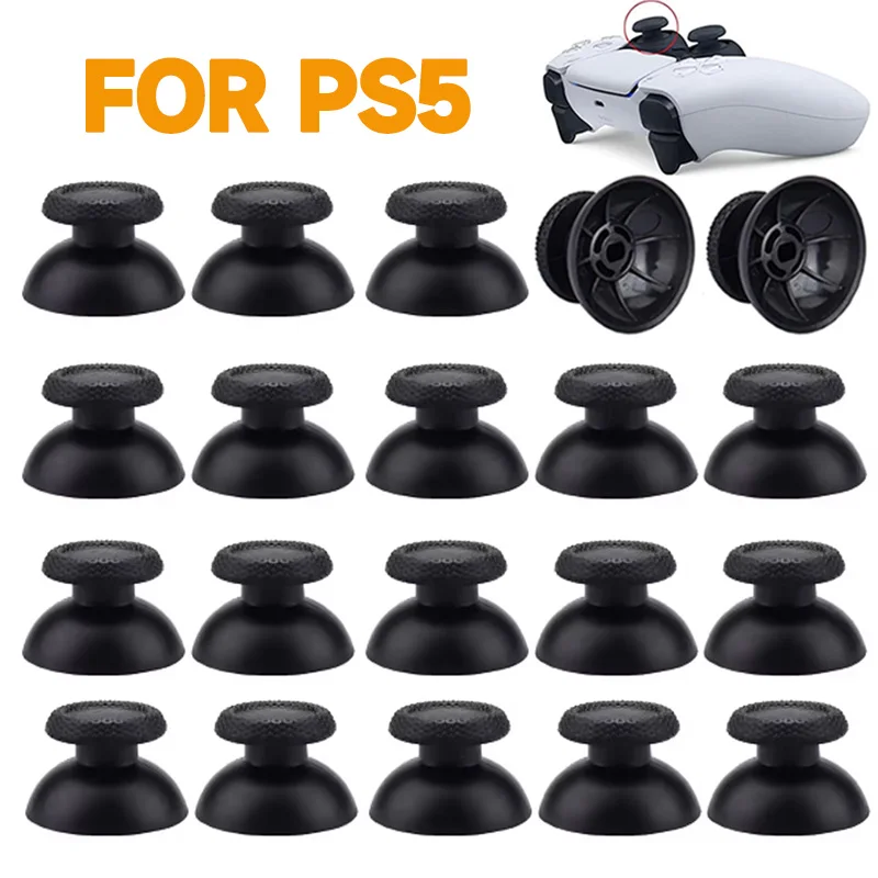 2-20PCS 3D Simulation Vertikale Pol Thumb-Stick Grip Abdeckung Taste Reparatur Teile Abdeckung Thumb-Stick Ersatz FÜR PS5 Controller Image