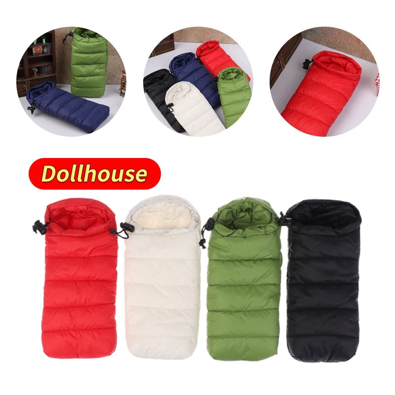 Puppe Simulation Schlafsack Puppenhaus Schlafzimmer Möbel Spielzeug Puppenhaus Outdoor Camping Szene Dekoration Zubehör