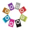 Specchio portatile impermeabile Walkman da 3,5 mm Lettore multimediale Lettore musicale MP3 sportivo Lettore MP3 Clip MP3