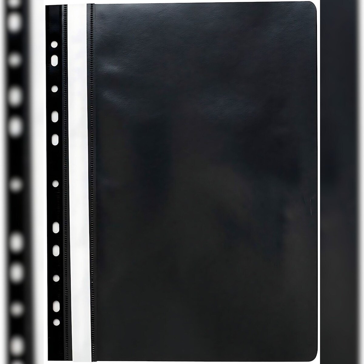Schnellhefter A4 abheftbar mit Eurolochung aus PP-Folie schwarz Image