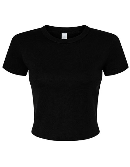 Women´s Micro Rib Baby Tee | Bella | Farbe: Solid Black | L Image