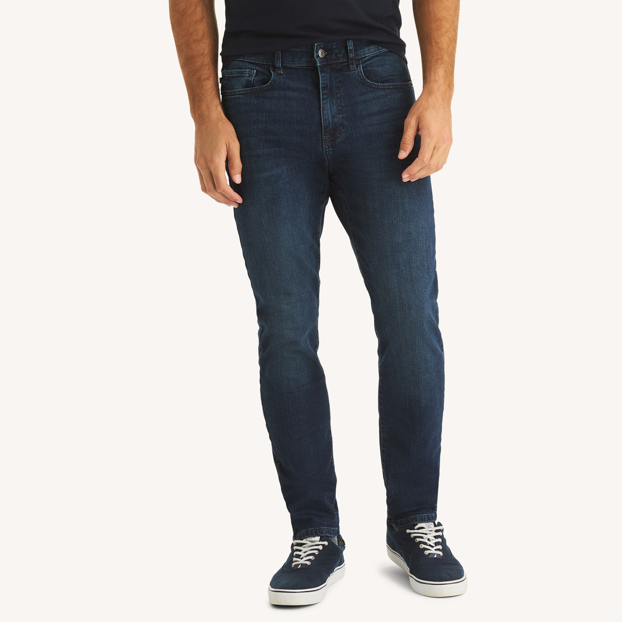 Nautica Men's Athletic Slim Stretch Denim 469 (Marine Blue), 34x30