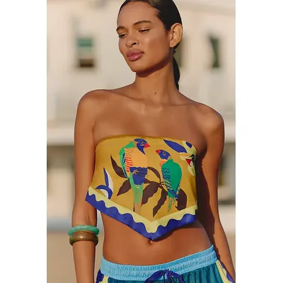 Celandine x Claire Colin Strapless Scarf Top