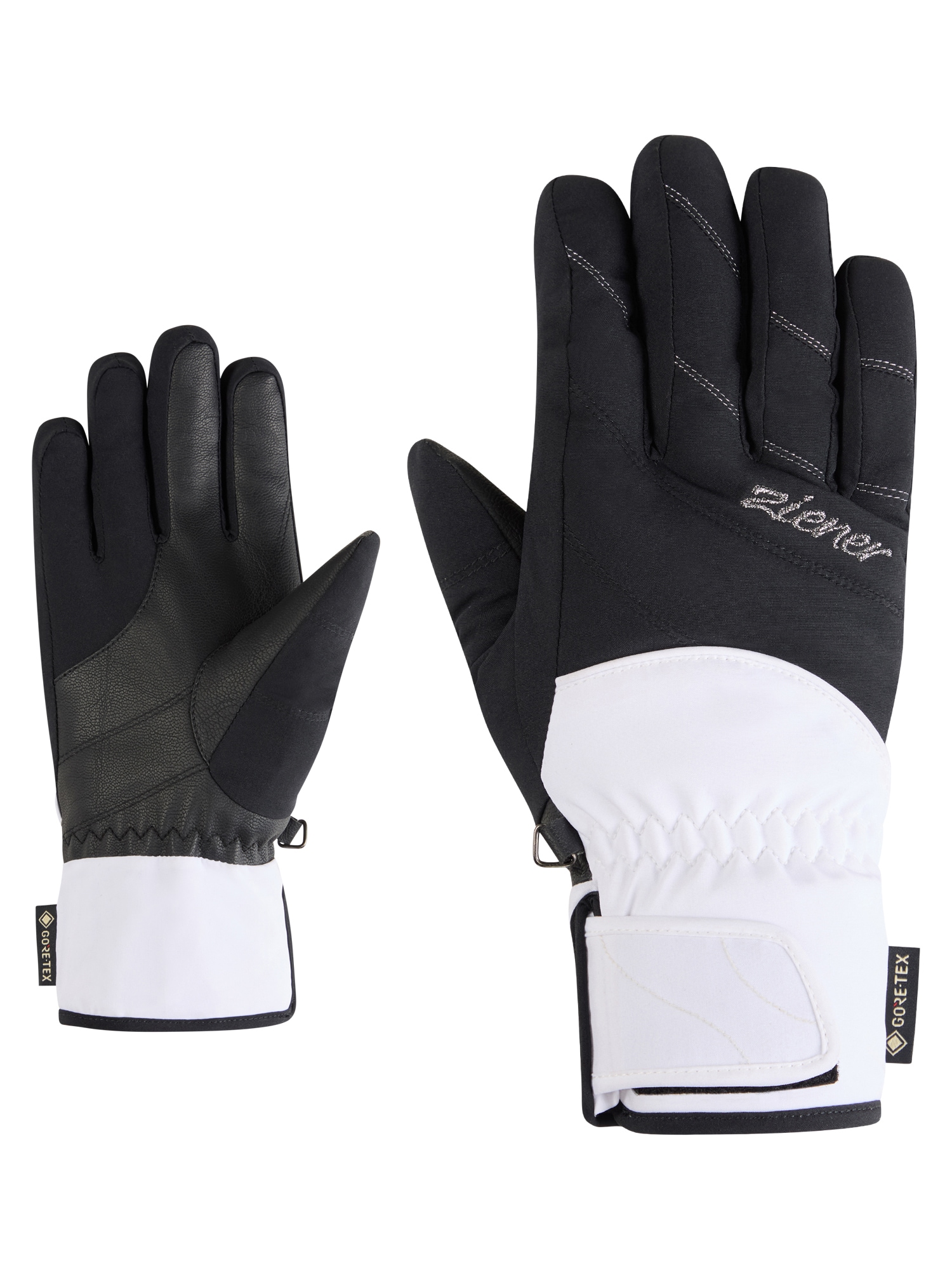 Skihandschuhe ZIENER "KATIMA-Z GTX glove lady", Damen, Gr. 6, weiß, Materialmix, Handschuhe Image