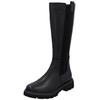 Stiefel REMONTE "Remonte Stiefel Leder/Textil", Damen, Gr. 38, schwarz (schwarz, schwarz), Leder, Textil, casual, Schuhe