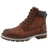 Winterboots MUSTANG SHOES "Merem", Herren, Gr. 45, braun (cognac), Lederimitat, Textil, casual, Schuhe, Schnürstiefel, Winterstiefel mit TEX-Ausstattung