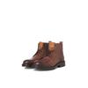 Schnürboots JACK & JONES "JFWTREMOR", Herren, Gr. 43, braun (cognac used), Leder, casual, Schuhe, mit Innenreißverschluss