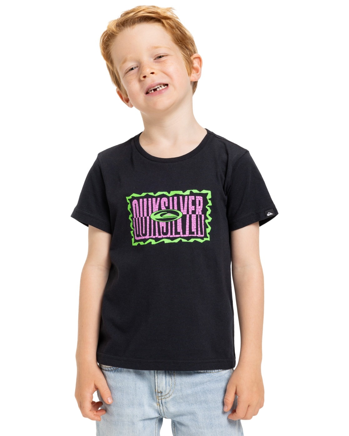 T-Shirt QUIKSILVER "Ev Gotam Foam", Kinder, Gr. 6(115-120cm), schwarz, 100% Baumwolle, Shirts Image