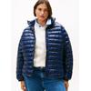 Steppjacke TOMMY HILFIGER CURVE "CRV LW PADDED SLIM JACKET", Damen, Gr. 54, blau (schwarz night navy), Steppware, Obermaterial: 100% Nylon. Futter: 100% Polyamid. Wattierung: 100% Polyester, unifarben, casual, slim fit, Langarm, Jacken, in großen...