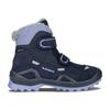Winterstiefel LOWA "MILO EVO GORE-TEX MID JR", Damen, Gr. 38, navy, lavendel, Textil, Synthetik, sportlich, Schuhe, wasserdicht, gefüttert, mit Klettverschluss