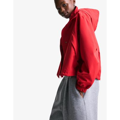 Bershka Water-Resistant & Windproof Technical Jacket Women L Red