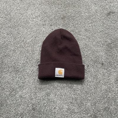 Carhartt Accessories | Carhartt Hat Cap Beanie Watch Cap One Size Patch Mens Acrylic | Color: Brown | Size: Os